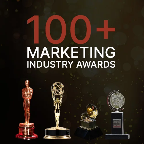 100+ marketing industry awards